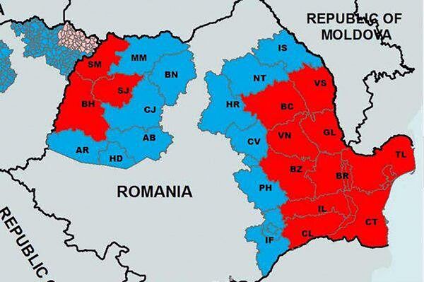 Harta județelor lovite de PPA - Sputnik Moldova-România