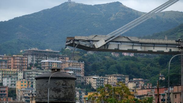 Un pod s-a prăbușit pe autostrada A10, din Nordul Italiei, în orașul Genova - Sputnik Moldova