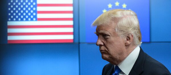 Президент США Дональд Трамп встретился с лидерами ЕС в Брюсселе, архивное фото.  - Sputnik Молдова