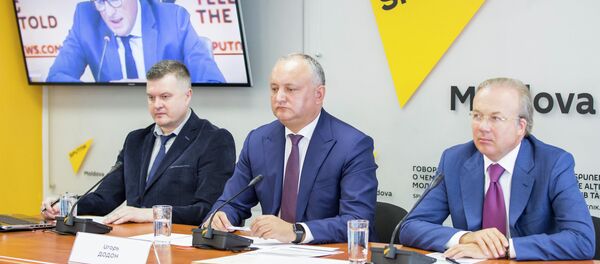 Евгений Паскарь, Игорь Додон и Андрей Назаров - Sputnik Молдова