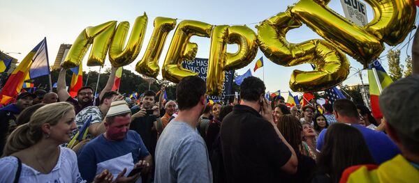 Proteste la București. 11 august 2018 - Sputnik Moldova-România