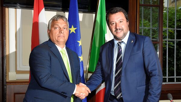 Viktor Orban și Matteo Salvini - Sputnik Moldova-România