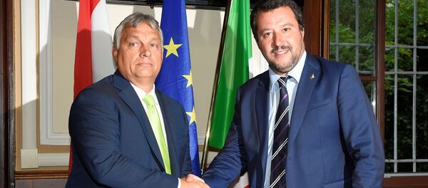 Viktor Orban și Matteo Salvini - Sputnik Moldova-România
