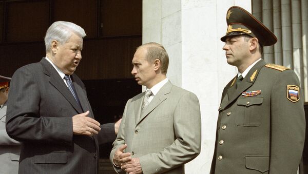 Boris Elțin și Vladimir Putin - Sputnik Moldova-România