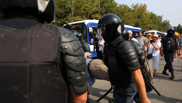Полиция разогнала унионистов - Sputnik Молдова