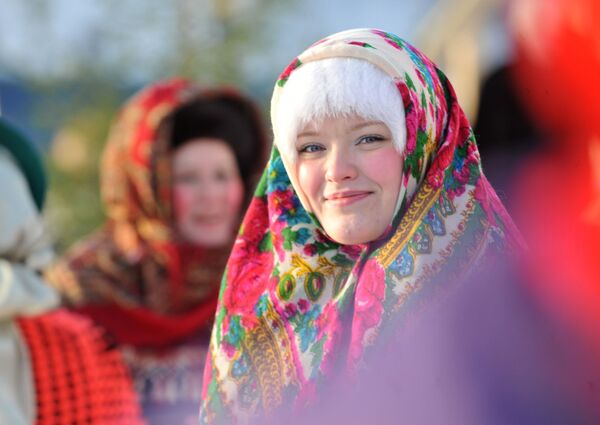 Участница костюмированного праздника на Верхотурской рождественской ярмарке - Sputnik Молдова