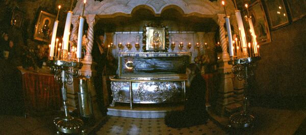 Racla cu Moaștele Sfântului Iov de la Poceaev - Sputnik Moldova