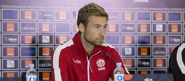 Полузащитник сборной Белоруссии и тираспольского Шерифа Юрий Кендыш Полузащитник сборной Белоруссии и тираспольского Шерифа Юрий Кендыш - Sputnik Молдова