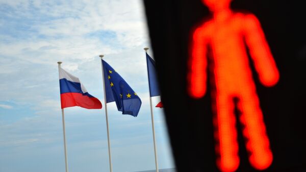 Steagul Rusiei, UE și Franței - Sputnik Moldova