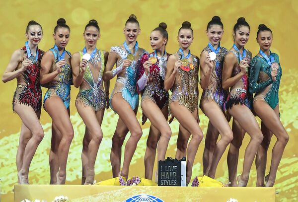 Церемония награждения на чемпионате мира по художественной гимнастике 2018 в Софии - Sputnik Молдова