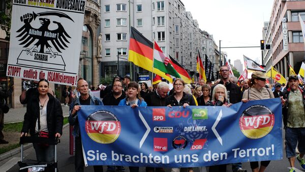 Protest anti-migrație la Berlin - Sputnik Moldova-România