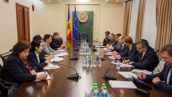 Встреча Валерия Стрельца и членов кабмина с миссией МВФ - Sputnik Молдова