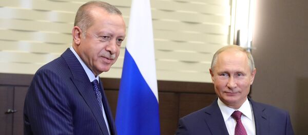 Президент РФ В. Путин встретился с президентом Турции Р. Т. Эрдоганом - Sputnik Молдова