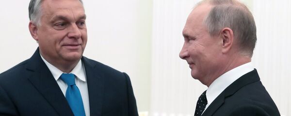 Întâlnire dintre Vladimir Putin și Victor Orban - Sputnik Moldova-România