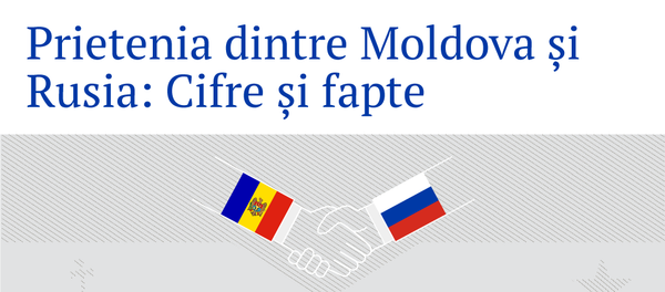 Prietenia dintre Moldova și Rusia: Cifre și fapte Prietenia dintre Moldova și Rusia: Cifre și fapte - Sputnik Moldova