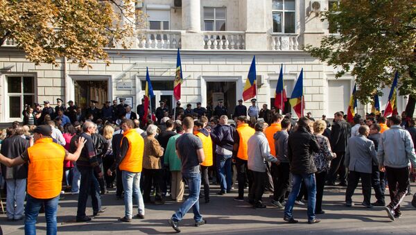 протесту НАРЭ protest la ANRE - Sputnik Молдова