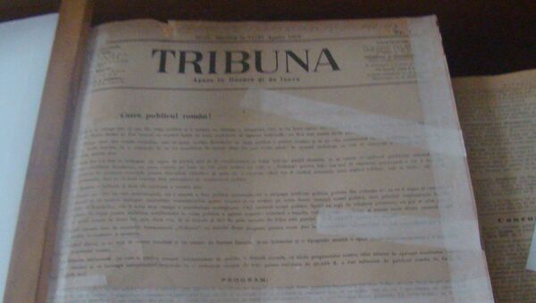 Prima ediție a ziarului Tribuna - Sputnik Moldova-România