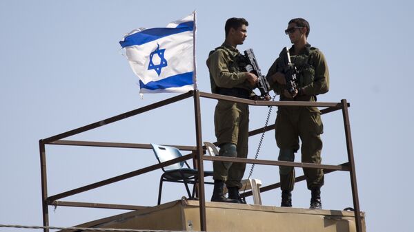 Wachturm israelischer Armee an der Grenze zu Gaza-Streifen - Sputnik Moldova-România