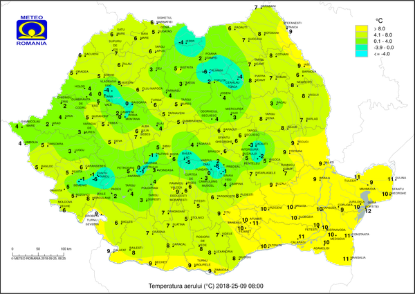 Temperaturi negative în România Temperaturi negative în România - Sputnik Moldova-România