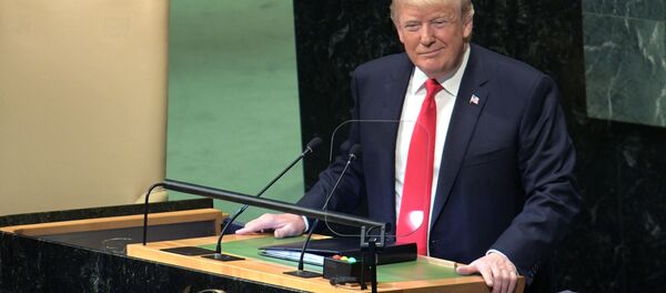 Президент США Дональд Трамп выступает на Генеральной Ассамблее Организации Объединенных Наций в Нью-Йорке Президент США Дональд Трамп выступает на Генеральной Ассамблее Организации Объединенных Наций в Нью-Йорке - Sputnik Молдова