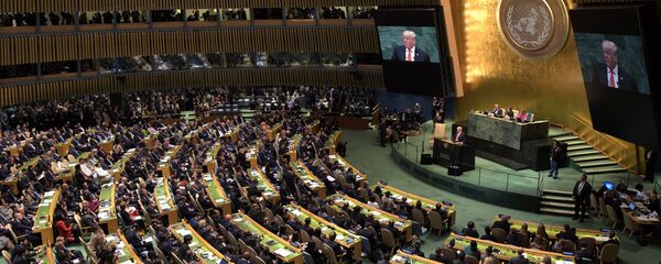 Donald Trump à la tribune de l'Assemblée générale de l'Onu - Sputnik Moldova