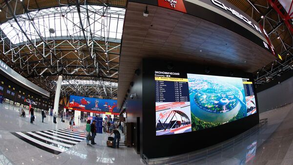 Новый терминал В в аэропорту Шереметьево, построенный к чемпионату мира по футболу 2018 - Sputnik Молдова