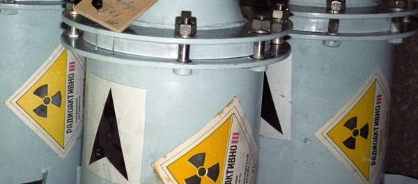 Контейнер с радиоактивными веществами. Контейнер с радиоактивными веществами. - Sputnik Moldova