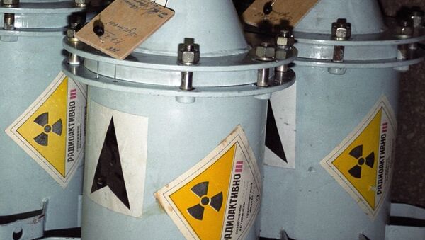 Контейнер с радиоактивными веществами. - Sputnik Молдова