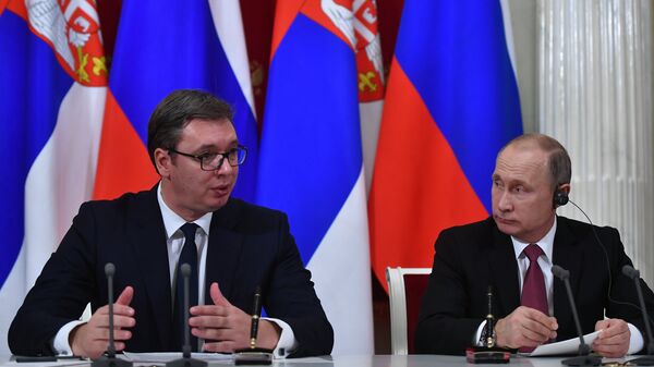 Vladimir Putin și Aleksandar Vučić - Sputnik Moldova