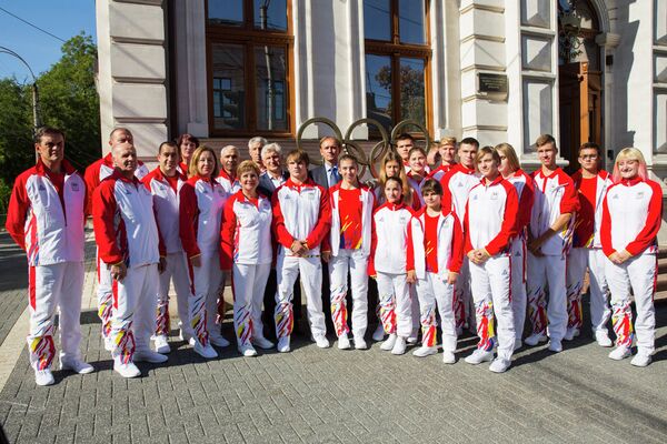 Презентация формы и команды Республики Молдова на юношеских Олимпийских играх в Буэнос-Айресе - Sputnik Молдова