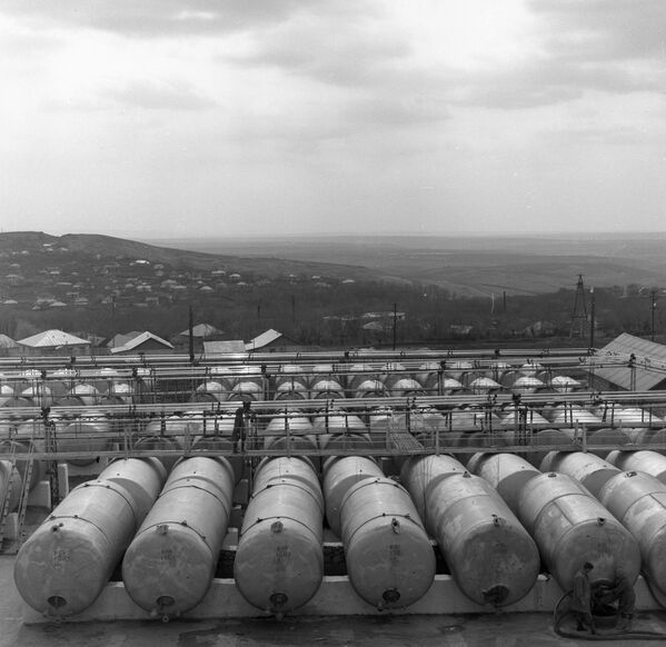 Крепкие молдавские вина выдерживаются в эмалированных цистернах. - Sputnik Молдова