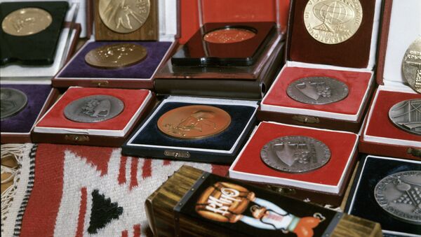 Медали, которых удостоен молдавский херес на международных выставках и дегустациях. - Sputnik Молдова