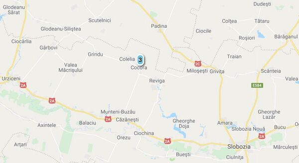 Harta cutremur Ialomiţa - Sputnik Moldova