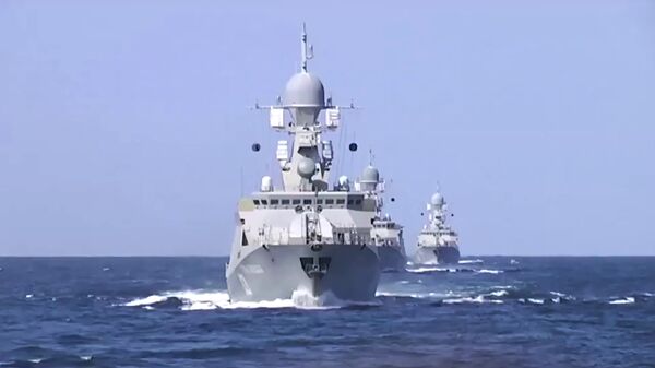 Корабли Каспийской флотилии выполнили пуски крылатых ракет по позициям боевиков ИГ в Сирии - Sputnik Moldova-România