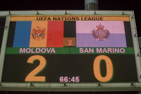 Scor final - 2:0 - Sputnik Moldova-România