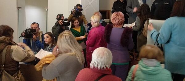 Протест в мэрии Кишинева против незаконных строек - Sputnik Молдова