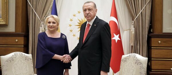 Viorica Dăncilă şi Recep Tayyip Erdogan - Sputnik Moldova-România