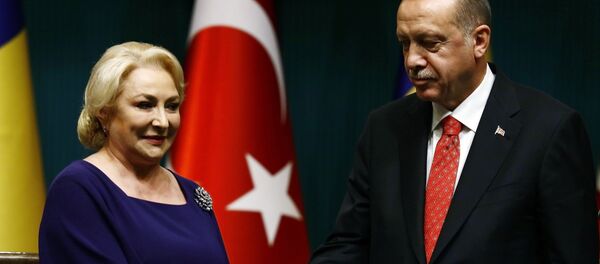 Viorica Dăncilă şi Recep Tayyip Erdogan - Sputnik Moldova-România