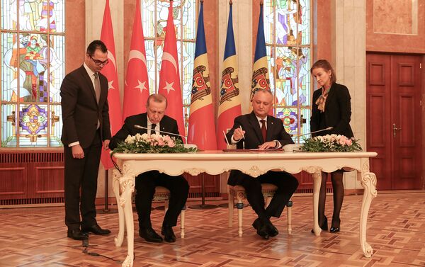 Официальная церемония встречи Р. Т. Эрдогана в Кишиневе - Sputnik Молдова