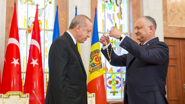 Президент Молдовы вручил лидеру Турции наивысшую госнаграду республики - Sputnik Moldova