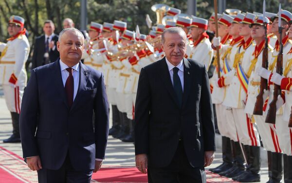 Официальная церемония встречи Р. Т. Эрдогана в Кишиневе - Sputnik Moldova