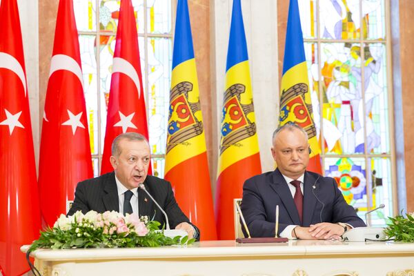Президент Турции Реджеп Тайип Эрдоган выступил с декларациями для прессы. - Sputnik Молдова