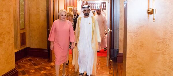 Întrevederea prim-ministrului României, Viorica Dăncilă, cu Mohammed bin Rashid Al Maktoum, vicepreşedintele şi prim-ministrul Emiratelor Arabe Unite, conducătorul Emiratului Dubai - Sputnik Moldova-România