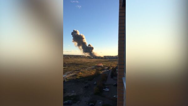 Видео с места взрыва на заводе под Петербургом - Sputnik Молдова