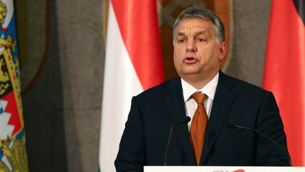 Hungarian Prime Minister Viktor Orban gives a speech during his visit at the Bavarian state parliament in Munich, Germany October 17, 2016.  - Sputnik Moldova-România