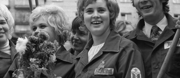 Новый отряд строителей БАМа отправляется на Дальний Восток, 1974 год - Sputnik Молдова