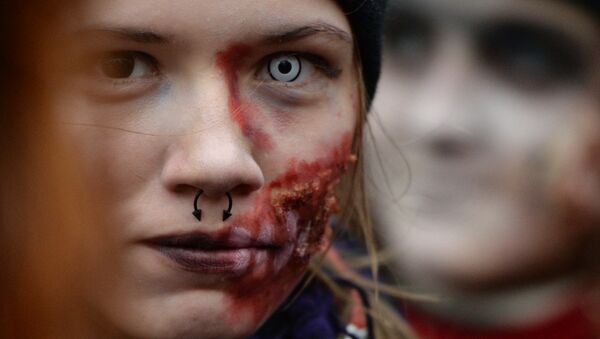 Зомби-парад в канун Хэллоуина в Новосибирске - Sputnik Moldova-România