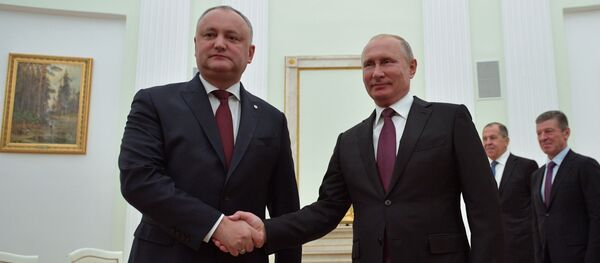 Встреча президента РФ В. Путина с президентом Молдавии И. Додоном - Sputnik Молдова