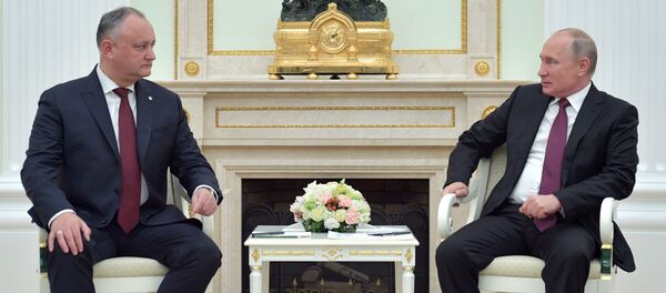 Встреча президента РФ В. Путина с президентом Молдавии И. Додоном - Sputnik Молдова