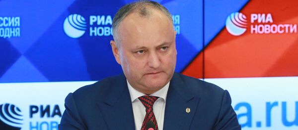 Президент Молдавии Игорь Додон во время пресс-конференции в Москве - Sputnik Moldova